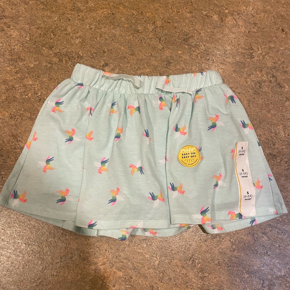 NWT Cat and Jack Girls Unicorn Skort